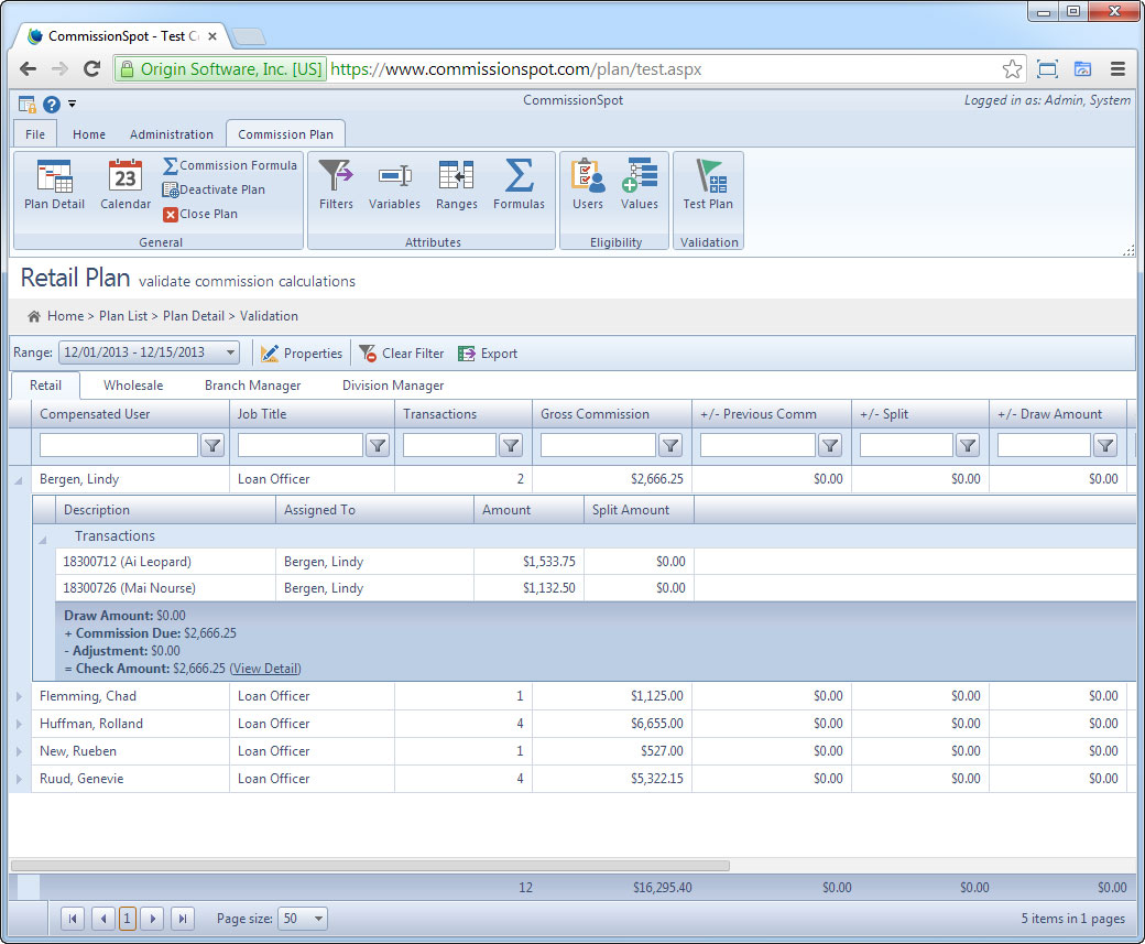 CommissionSpot payroll cycle and approval workflow