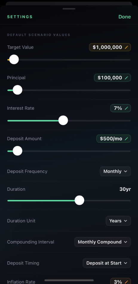 Settings screen showing the light theme